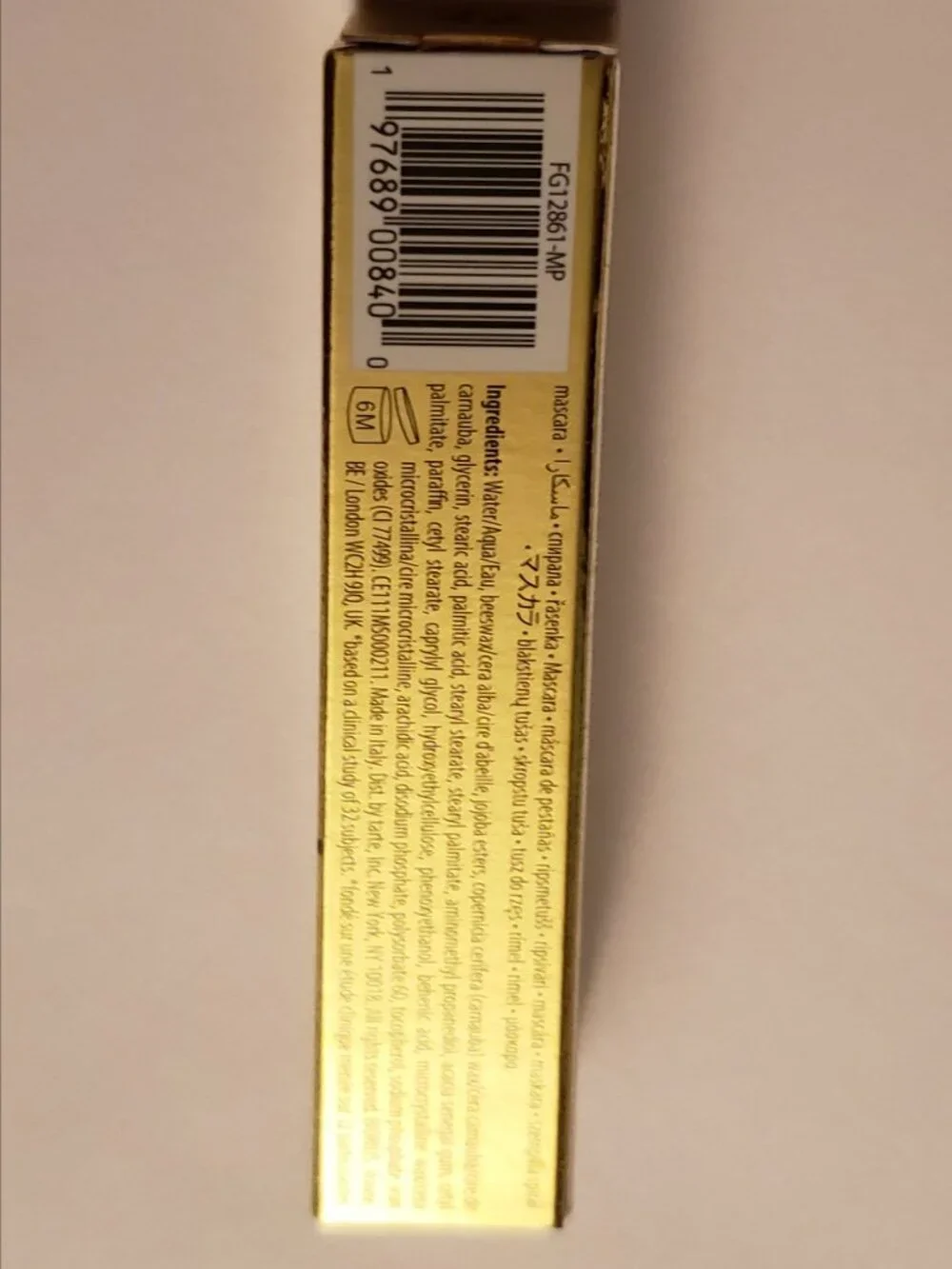Tarte Maneater Voluptuous Mascara Black Travel Size New In Box NIB Birthday Gift